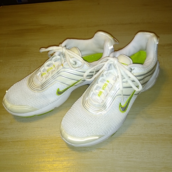 RARE 2005 NIKE AIR Voss II Phylite Running Shoes Lady's 9 White & Lime Green - Picture 12 of 12